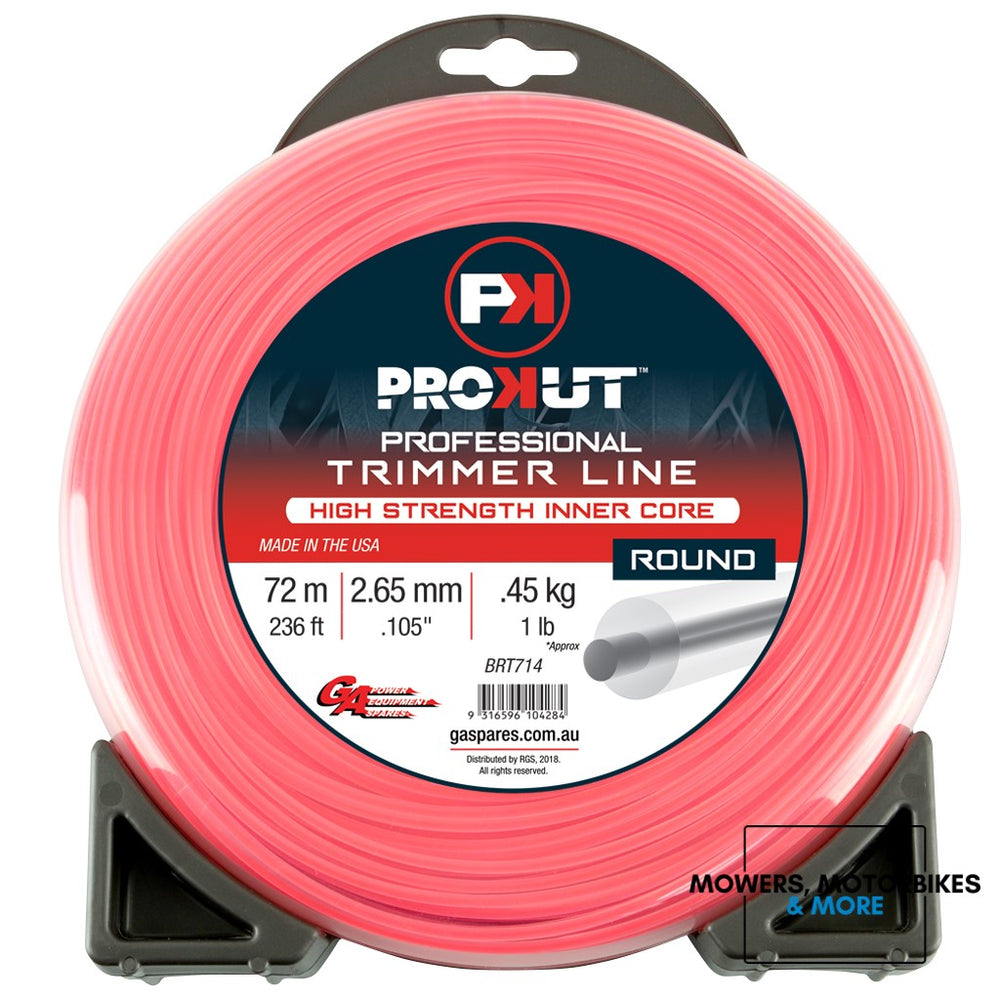 PROKUT TRIMMER LINEROUND PINK .105 2.65MM 1 LB