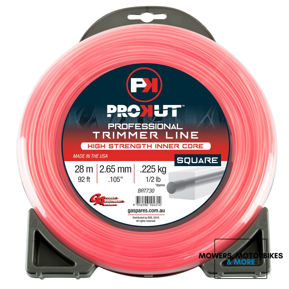 PROKUT TRIMMER LINESQUARE PINK .105 2.65MM 1/2 LB